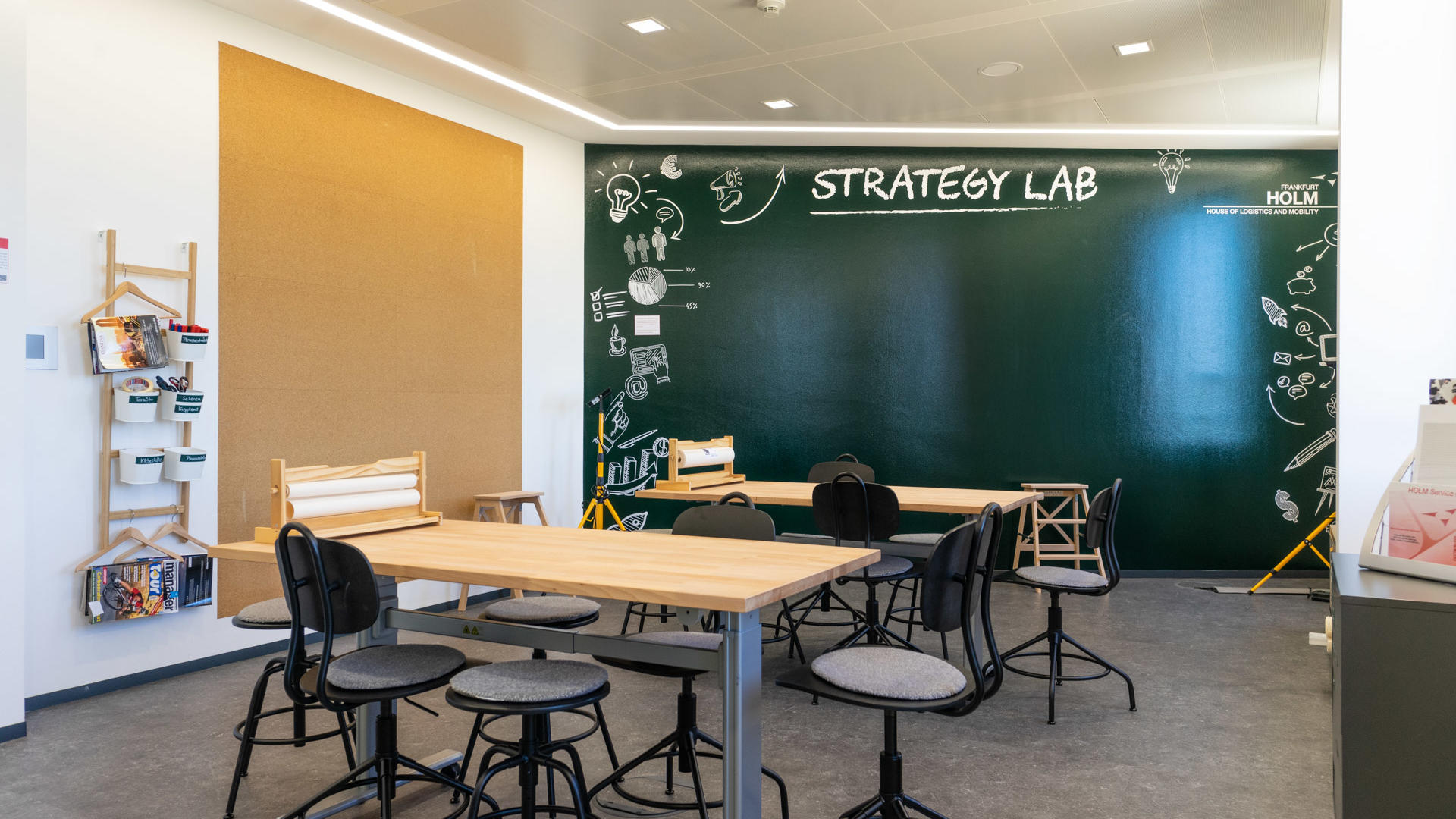 Strategy Lab und Gruppentische im Raum Andreas Flocken