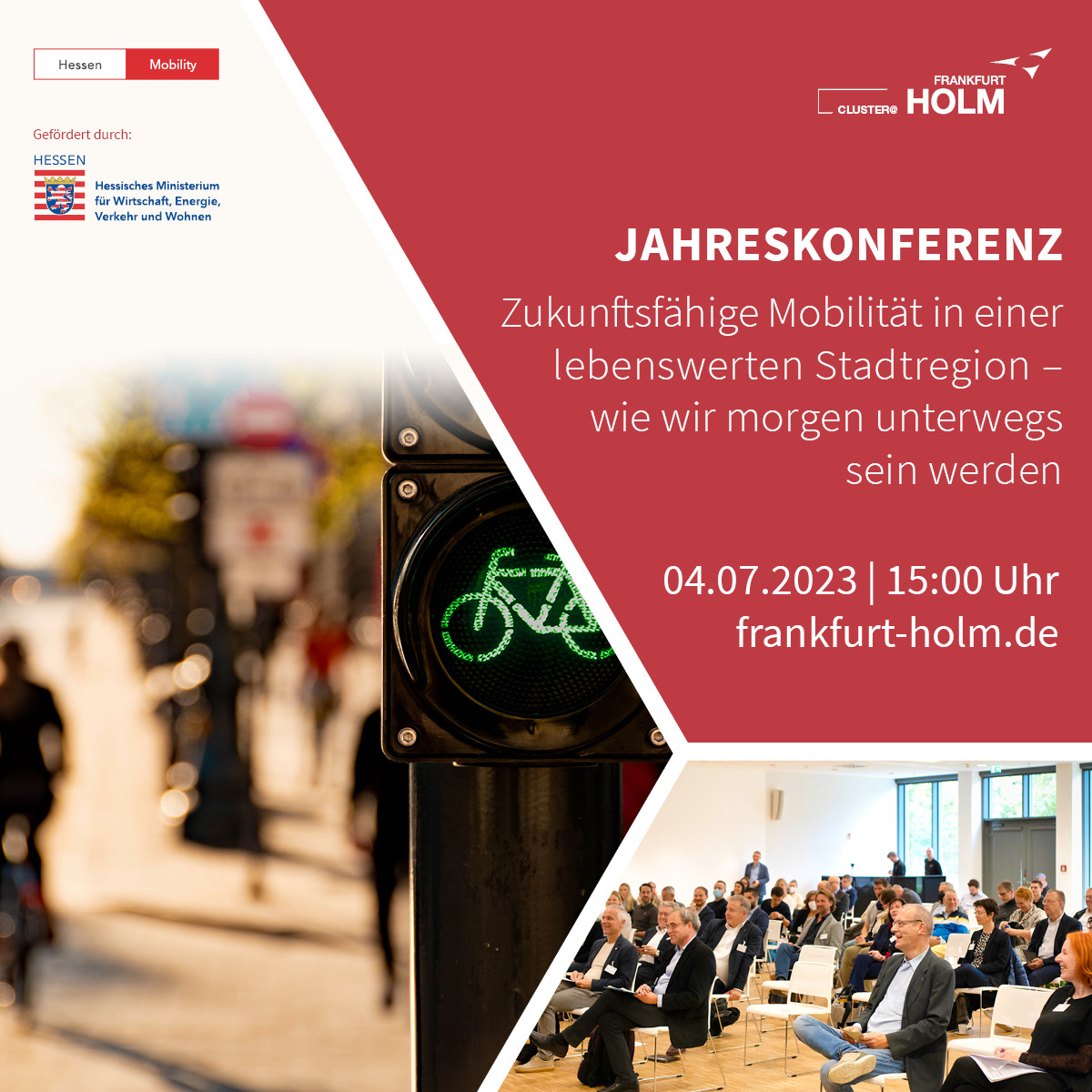 Jahreskonferenz „Zukunftsfähige Mobilität in einer lebenswerten Stadtregion – wie wir morgen unterwegs sein werden“ 