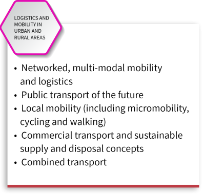 Logistics and mobility in urban and rural areas