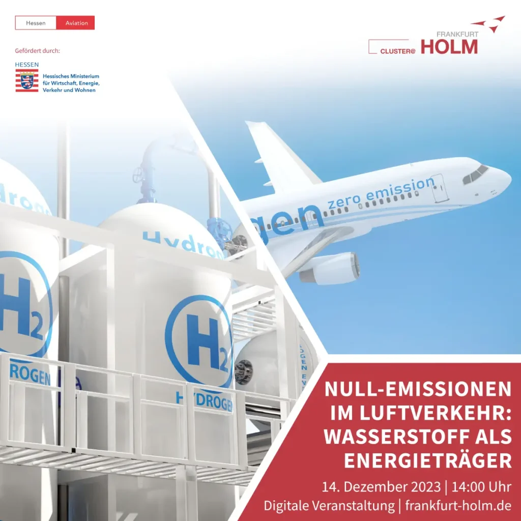 Hessen Aviation: "Null-Emissionen im Luftverkehr: Wasserstoff als Energieträger in der Luftfahrt"