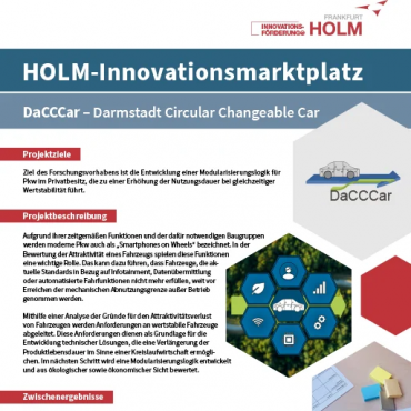 Projektposter DaCCCar