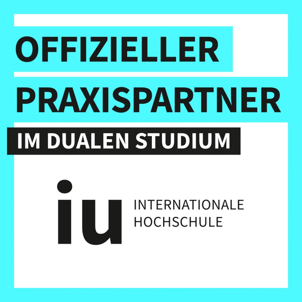 Offizieller Praxispartner im dualen Studium bei der iu Internationalen Hochschule