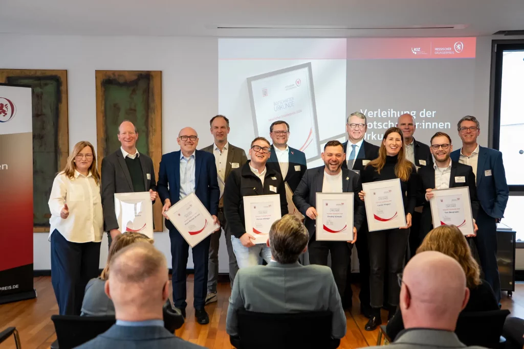 Gruppenbild der Start-up-Botschafter des Hessischen Gründerpreises 2026.